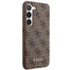 Guess GUHCS23SG4GFBR S23 S911 brązowy/brown hard case 4G Metal Gold Logo